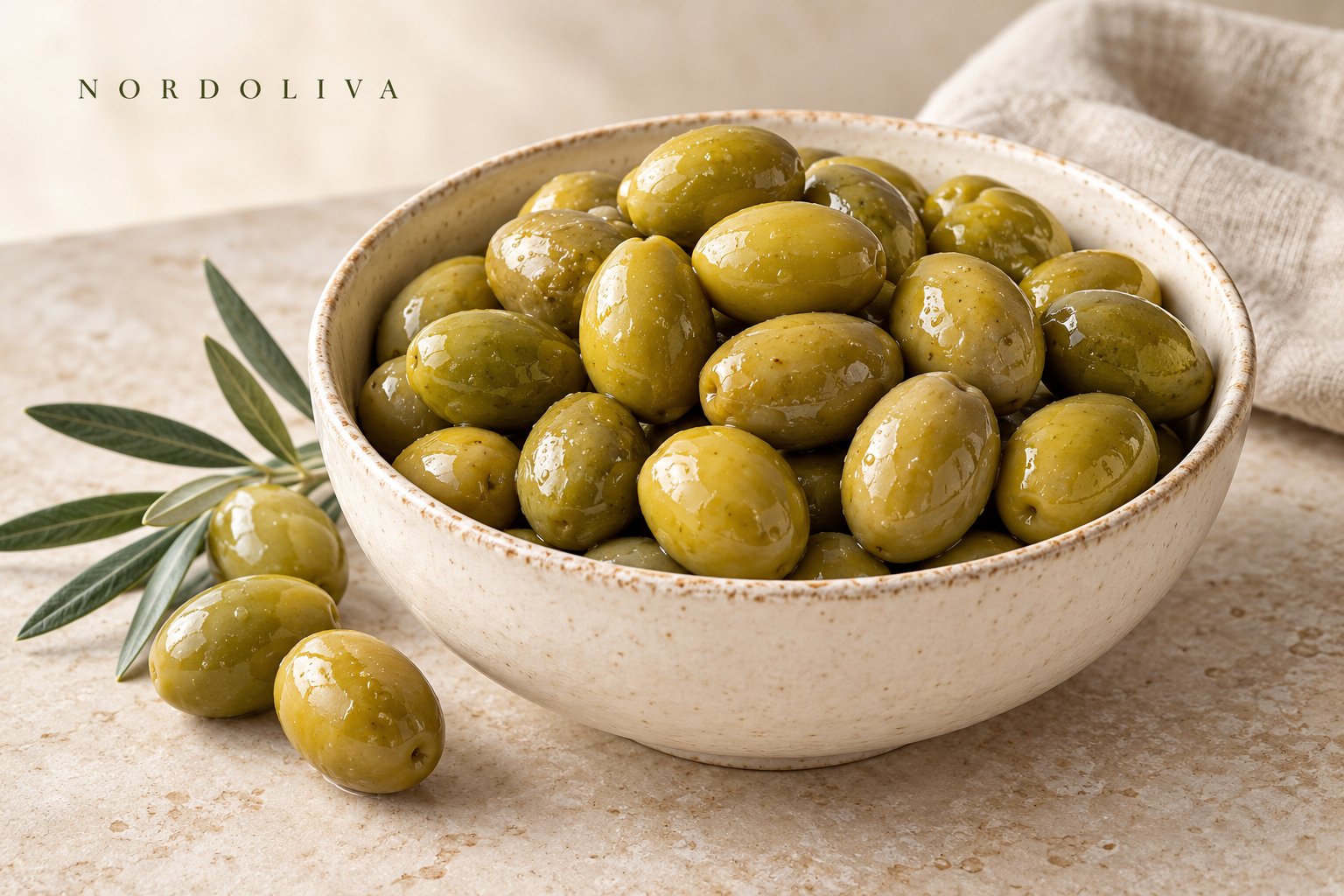 Nordoliva Green Table Olives — whole