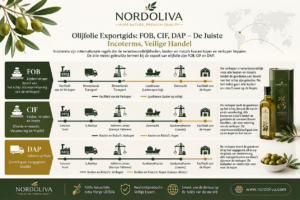 olijfolie export Incoterms FOB CIF DAP vergelijking